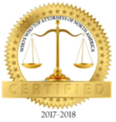 WHO'S WHO Top Attorneys Of North America Certified | 2017-2018